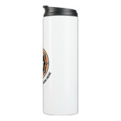 Einfaches benutzerdefiniertes Logo und Text Geschä Thermosbecher (Nach rechts gedreht)