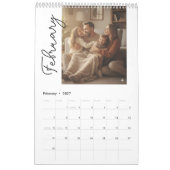 Einfaches benutzerdefiniertes modernes Design-Foto Kalender (Feb 2027)