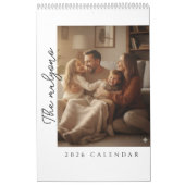 Einfaches benutzerdefiniertes modernes Design-Foto Kalender (Titelbild)