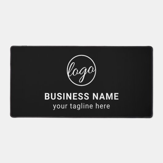 Einfaches, benutzerdefiniertes, modernes Logo-Gesc Schreibtischunterlage (Vorderseite)