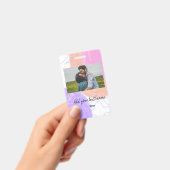 einfaches, benutzerdefiniertes Monogramm-Namenpaar Ausweis (Handheld)