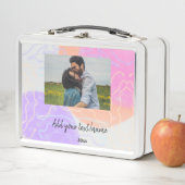 einfaches, benutzerdefiniertes Monogramm-Namenpaar Metall Brotdose (Beispiel)