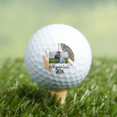 einfaches, benutzerdefiniertes Monogramm-Namenspär Golfball (Insitu T-Shirt)