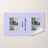 einfaches, benutzerdefiniertes Monogramm-Pärchen Handtuch (Handtuch)
