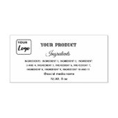 Einfaches, benutzerdefiniertes Produktlogo Permastempel (Design)