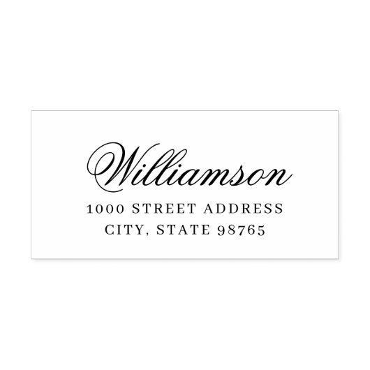 Einfaches benutzerdefiniertes Rücksendeadresse-For Permastempel (Design)