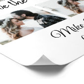 einfaches, benutzerdefiniertes Save the Date Foto- Poster (Ecke)