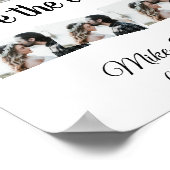 einfaches, benutzerdefiniertes Save the Date Foto- Poster (Ecke)