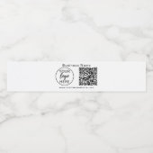 Einfaches, benutzerdefiniertes Set für Lebensmitte Wasserflaschenetikett (Einzelnes Label)