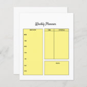 einfaches, benutzerdefiniertes Wochenplaner für di (Vorne/Hinten)