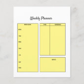 einfaches, benutzerdefiniertes Wochenplaner für di (Vorderseite)