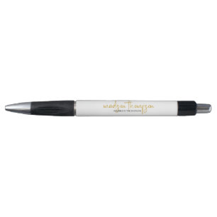 Einfaches Beruflich Luxus-White-Gold-Script Kugelschreiber