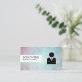 Einfaches Beruflich-stilvolles Texture Business-Ic Visitenkarte (Stehend Vorderseite)