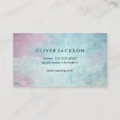 Einfaches Beruflich-stilvolles Texture Business-Ic Visitenkarte (Rückseite)