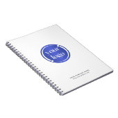 Einfaches Berufliches Business-Logo Notizblock (Rechte Seite)