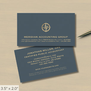 Einfaches Berufliches Compass-Logo Visitenkarte