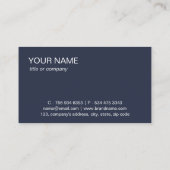 Einfaches Berufliches, elegantes Logo Minimalistis Visitenkarte (Rückseite)