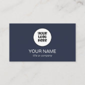 Einfaches Berufliches, elegantes Logo Minimalistis Visitenkarte (Vorderseite)