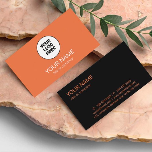 Einfaches Berufliches, elegantes Logo Minimalistis Visitenkarte