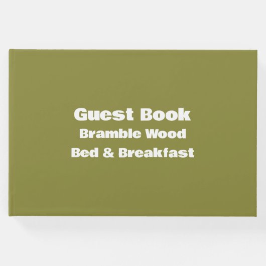 Einfaches Berufliches Ferienhaus Gästebuch (Vorderseite)