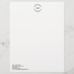 Einfaches Berufliches Firmenlogo anpassbar Briefbogen