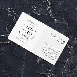 Einfaches Berufliches Firmenlogo Visitenkarte