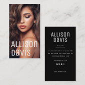 Einfaches Berufliches Foto Visitenkarte (Vorne/Hinten)