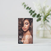 Einfaches Berufliches Foto Visitenkarte (Stehend Vorderseite)