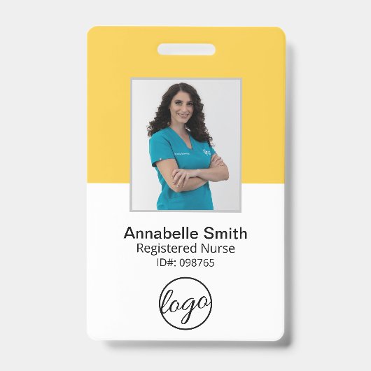 Einfaches Berufliches Geschäft Ausweis (Vorderseite)