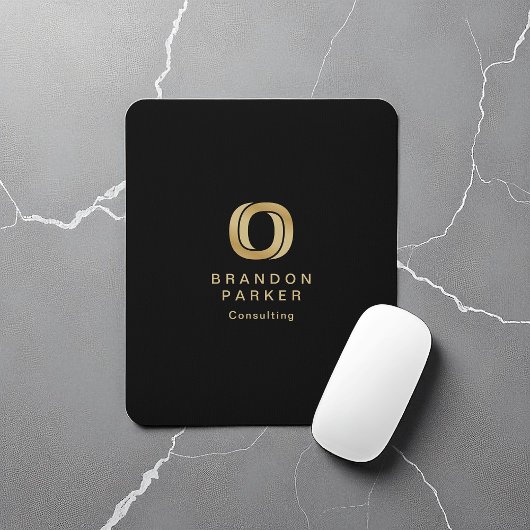Einfaches Berufliches Gold-Business-Logo Mousepad
