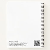 Einfaches Berufliches Minimal Modernes Business Notizblock (Rückseite)