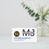 Einfaches Berufliches Monogramm-Gold Visitenkarte (Stehend Vorderseite)