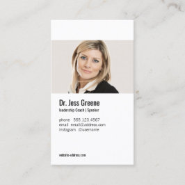 Einfaches Berufliches Profil Bild hinzufügen Visitenkarte