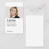 Einfaches Berufliches Profil Bild hinzufügen Visitenkarte (Vorne/Hinten)