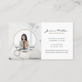 Einfaches Berufliches Real Anwesen Foto Visitenkarte (Rückseite)