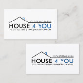 Einfaches Berufliches Real Anwesen Visitenkarte (Vorne/Hinten)