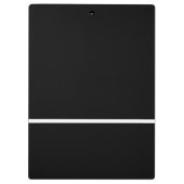 Einfaches Berufliches Schwarz-Weiß-Lehrergeschenk Klemmbrett (Rückseite)