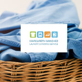 Einfaches Berufliches Wäscheservice Bügelservice Visitenkarte