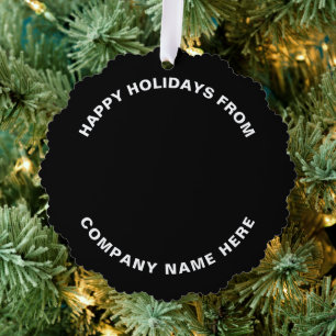 Einfaches Berufliches Weihnachtsbaum-Logo Ornament Karte