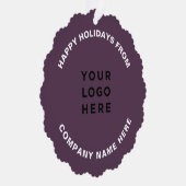 Einfaches Berufliches Weihnachtsbaum-Logo Ornament Karte (Rechts)