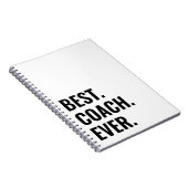 Einfaches Best Coach für alle Zeiten Notizblock (Rechte Seite)