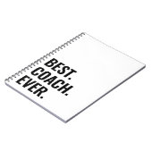 Einfaches Best Coach für alle Zeiten Notizblock (Linke Seite)