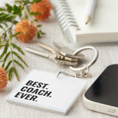 Einfaches Best Coach für alle Zeiten Schlüsselanhänger (Vorderseite rechts)