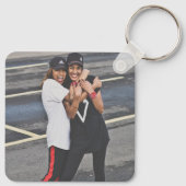 Einfaches Best Friend Besties Doppelseitiges Foto Schlüsselanhänger (Rückseite)