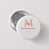 einfaches, bestes Oma-Monogramm Button (Vorne & Hinten)