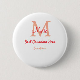 einfaches, bestes Oma-Monogramm Button