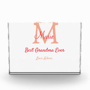 einfaches, bestes Oma-Monogramm Fotoblock