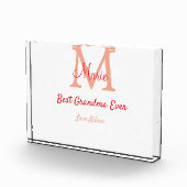 einfaches, bestes Oma-Monogramm Fotoblock (Rechts)