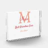 einfaches, bestes Oma-Monogramm Fotoblock (Links)
