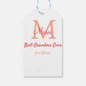 einfaches, bestes Oma-Monogramm Geschenkanhänger (Rückseite)